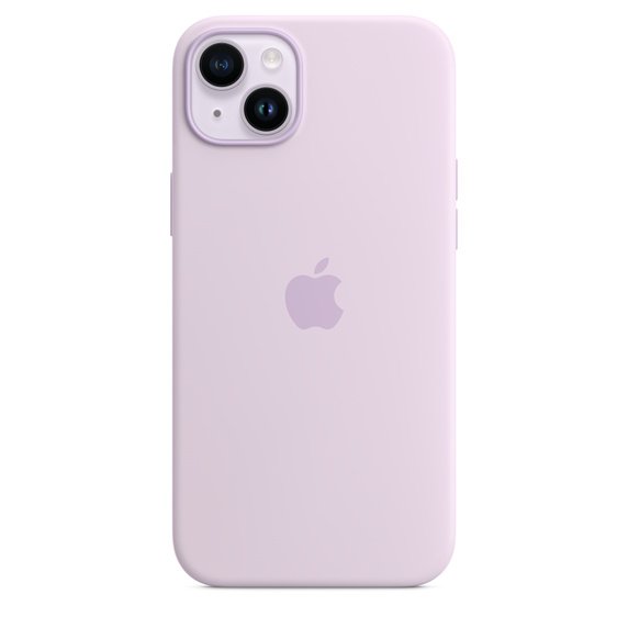 Apple 14 Plus Silicone Case with MagSafe Lilac - Image 2