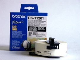 Brother DK-11201 Standard Address Labels Black, White, DK, 29mm x 90mm