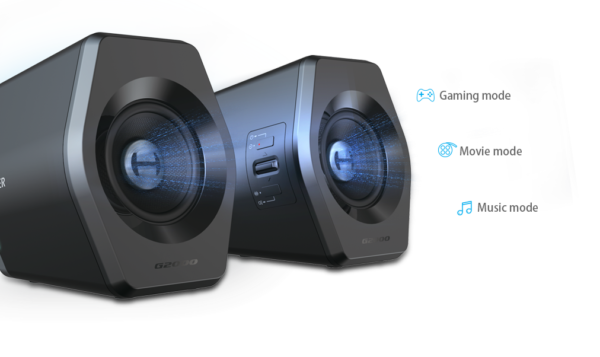 Edifier Gaming Speakers G2000 Bluetooth/USB/3.5mm AUX, Bluetooth version 4.2, 32 W, Wireless/Wired, Black - Image 2