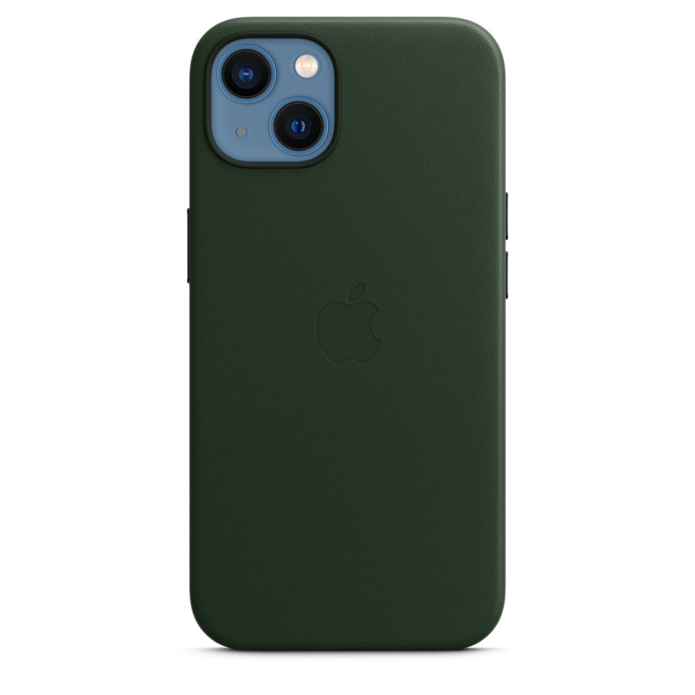 Apple iPhone 13 Leather Case with MagSafe Sequoia Green - Image 3