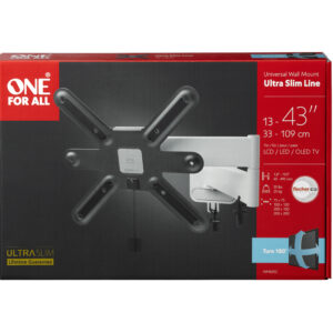 ONE For ALL Wall Mount, WM 6252, 13-43 “, Turn, Maximum weight (capacity) 25...