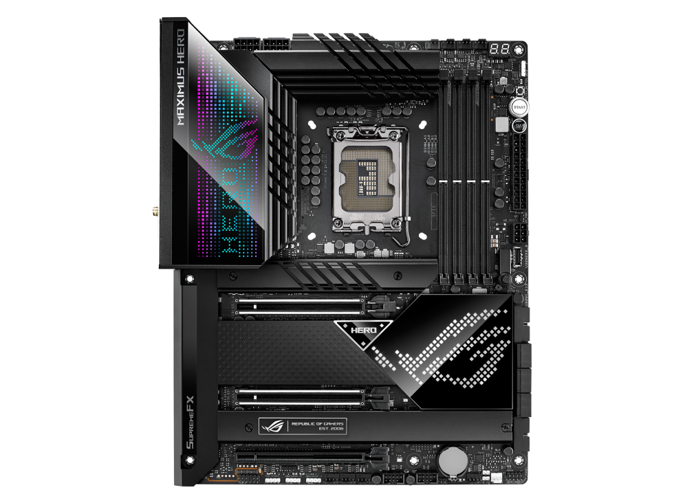 Asus ROG MAXIMUS Z690 HERO Processor family Intel, Processor socket LGA1700, DDR5 DIMM, Memory slots 4, Supported hard disk drive interfaces SATA, M.2, Number of SATA connectors 6, Chipset Intel Z690, ATX