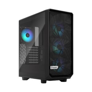 Fractal Design Meshify 2 Compact RGB  Black TG Light Tint, Mid-Tower, Power supply...