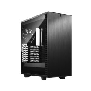 Fractal Design Fractal Define 7 Compact Light Tempered Glass Side window, Black,...