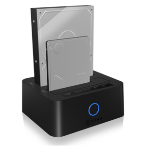 ICY BOX IB-123CL-U3 Dockingstation for 2.5″and 3.5″ SATA HDD to USB 3.0...