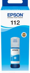 Epson 112 EcoTank Pigment C13T06C24A Ink Bottle, Cyan