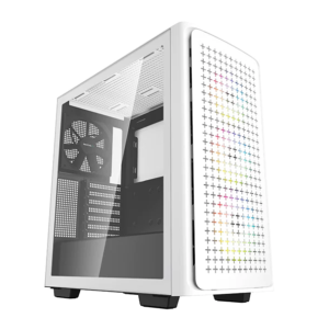 Deepcool MID TOWER CASE CK560 Side window, White, Mid-Tower, Power supply included...