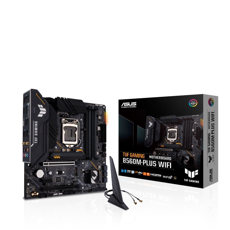 Asus TUF GAMING B560M-PLUS WIFI Processor family Intel, Processor socket LGA1200, DDR4 DIMM, Memory slots 4, Supported hard disk drive interfaces SATA, M.2, Number of SATA connectors 6, Chipset Intel B560, Micro ATX - Image 5