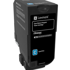 Lexmark Lexmark High Capacity Cyan Return Programme 84C2HC0 Toner Cartridge Lexmark