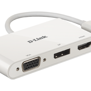 D-Link 3-in-1 USB-C to HDMI/VGA/DisplayPort Adapter DUB-V310	 0.11 m