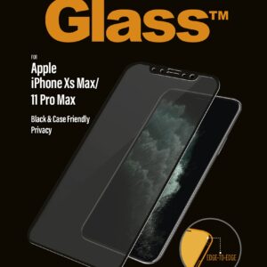 PanzerGlass P2666 Apple, iPhone Xs Max/11 Pro Max, Tempered glass, Black, Case friendly...