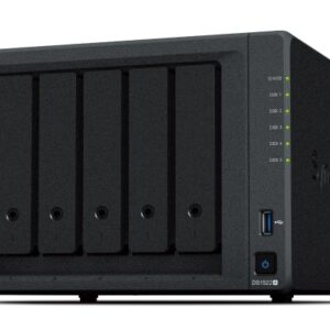 Synology DiskStation DS1522+ 5-bay R1600, Processor frequency 2.6 GHz, 8 GB, DDR4,...