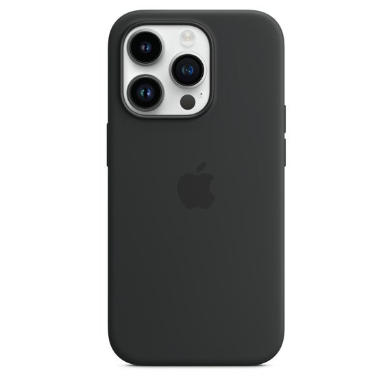 Apple 14 Pro Silicone Case with MagSafe Midnight - Image 3