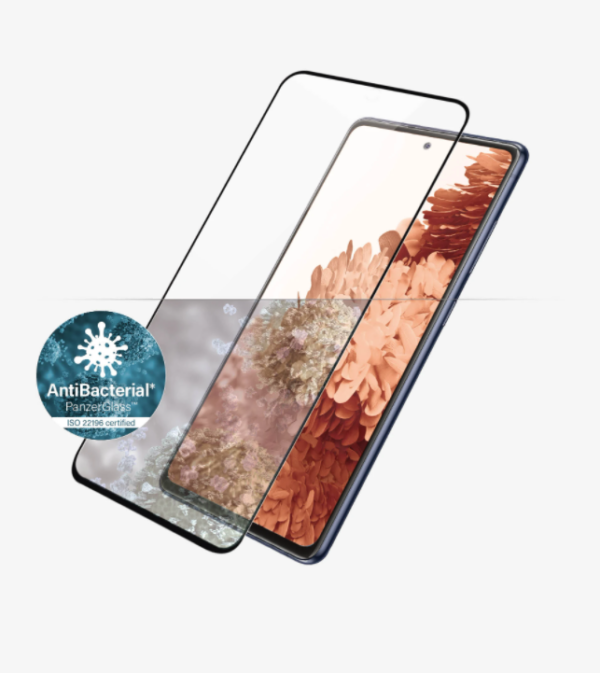 PanzerGlass Samsung, Galaxy S21+ Series, Antibacterial glass, Black, Antifingerprint screen protector, Case Friendly