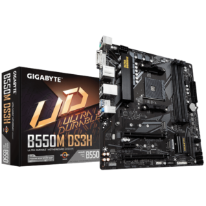 Gigabyte B550M DS3H 1.0 Processor family AMD, Processor socket AM4, DDR4 DIMM, Memory...