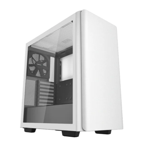 Deepcool MID TOWER CASE CK500 Side window, White, Mid-Tower, Power supply included...