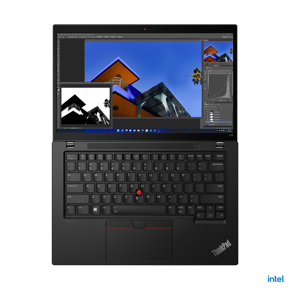 Lenovo ThinkPad L14 (Gen 3) 1, Black, 14 ", IPS, FHD, 1920 x 1080, Anti-glare, Intel Core i5, i5-1235U, 16 GB, SSD 256 GB, Intel UHD Graphics, No Optical drive, Windows 11 Pro, 802.11ax, Bluetooth version 5.2, LTE Upgradable, Keyboard language Nordic, Keyboard backlit, Warranty 12 month(s), Battery warranty 12 month(s) - Image 6