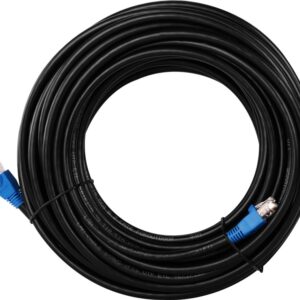 Goobay CAT 6 Outdoor-patch cable U/UTP 94389 10 m, Black
