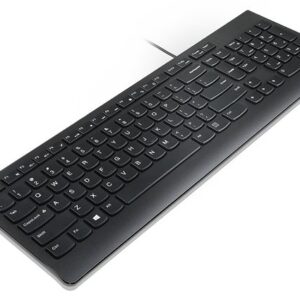 Lenovo Essential Wired Keyboard – US Euro Black