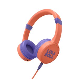Energy Sistem Lol&Roll Pop Kids Headphones Orange (Music Share, Detachable Cable,...