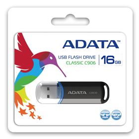 ADATA C906 16 GB, USB 2.0, Black