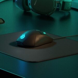 SteelSeries Gaming Mouse Pad, QcK Edge Medium, Black SteelSeries Gaming Mouse Pad,...