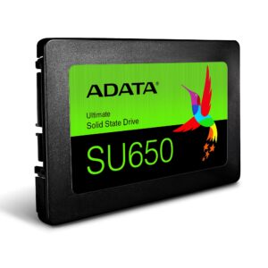 ADATA Ultimate SU650 3D NAND SSD 960 GB, SSD form factor 2.5”, SSD interface SATA,...