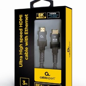 Gembird Ultra High speed HDMI cable with Ethernet, 8K select plus series CCB-HDMI8K-3M...