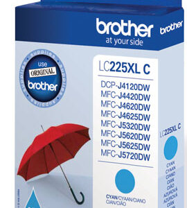 Brother LC-225XLC Ink Cartridge, Cyan