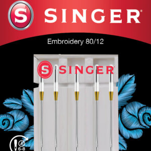Singer Embroidery Needle 80/12 5PK