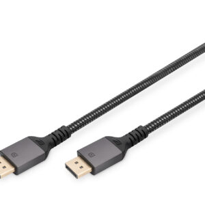 Digitus DisplayPort Connector Cable 1.4 	DB-340201-010-S Black, DP to DP, 1 m