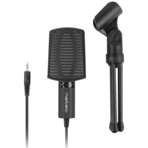 Natec Microphone NMI-1236 Asp Black, Wired
