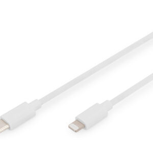 Digitus Lightning to USB-C data/charging cable DB-600109-020-W USB-C to Lightning,...