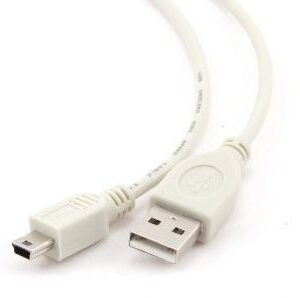 Cablexpert CC-USB2-AM5P-3 USB A, Mini-USB B, 0.9 m, White