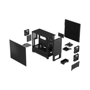 Fractal Design Pop Silent Black Solid, ATX, mATX, Mini ITX, Power supply included...