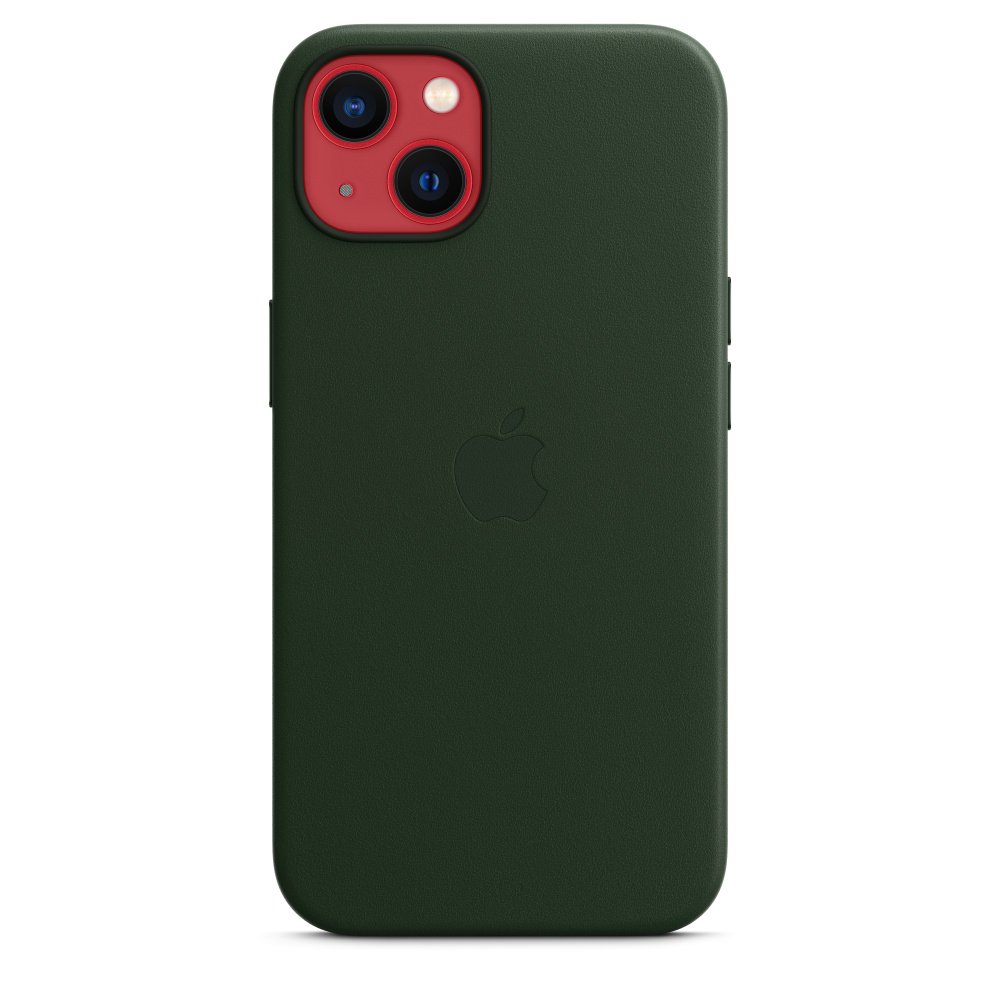 Apple iPhone 13 Leather Case with MagSafe Sequoia Green - Image 6