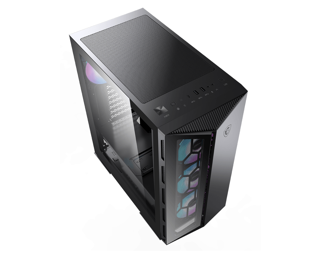 MSI MPG GUNGNIR 110R PC Case, Mid-Tower, USB 3.2, Black - Image 3