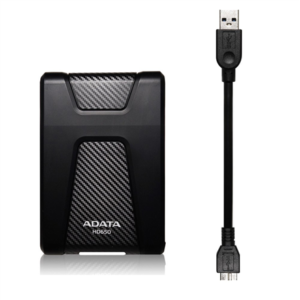 ADATA HD650 2000 GB, 2.5 “, USB 3.1 (backward compatible with USB 2.0), Black