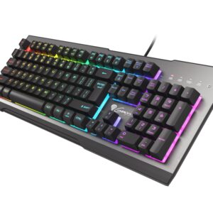 Genesis Rhod 500 Gaming keyboard, RGB LED light, US, Silver/Black, Wired