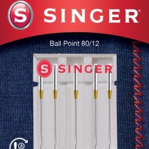 Singer Ball Point Needle 80/12 5PK for Knit Fabrics