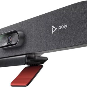 Poly Studio R30, Audio/Video USB Bar, with auto-track 120-deg FOV 4K Camera, Integrated...