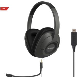 Koss Headphones SB42 USB Wired, On-Ear, Microphone, USB Type-A, Black/Grey