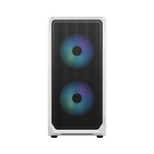 Fractal Design Focus 2 RGB White TG Clear Tint, Midi Tower, Power supply included...