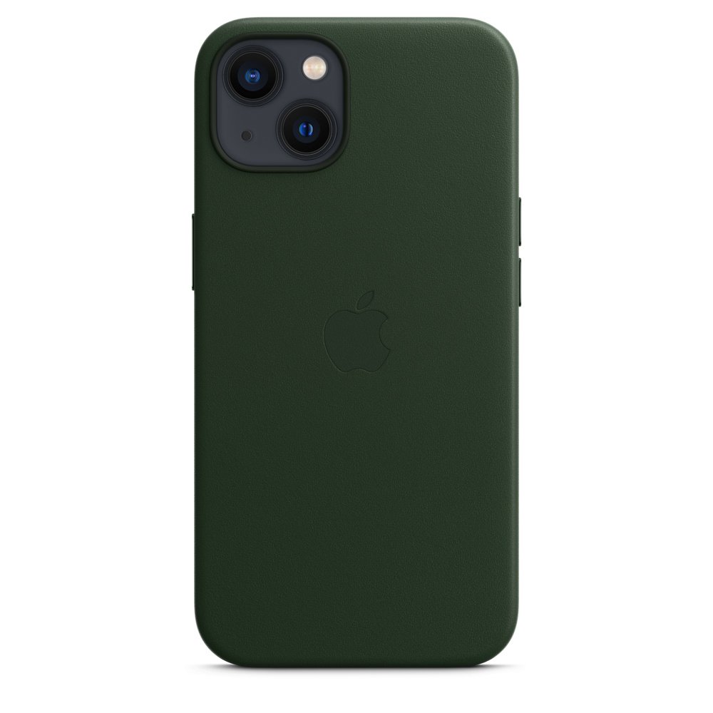 Apple iPhone 13 Leather Case with MagSafe Sequoia Green - Image 2