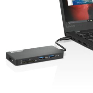 Lenovo USB-C 7-in-1 Hub USB Hub, USB 3.0 (3.1 Gen 1) ports quantity 2, USB 2.0 ports...