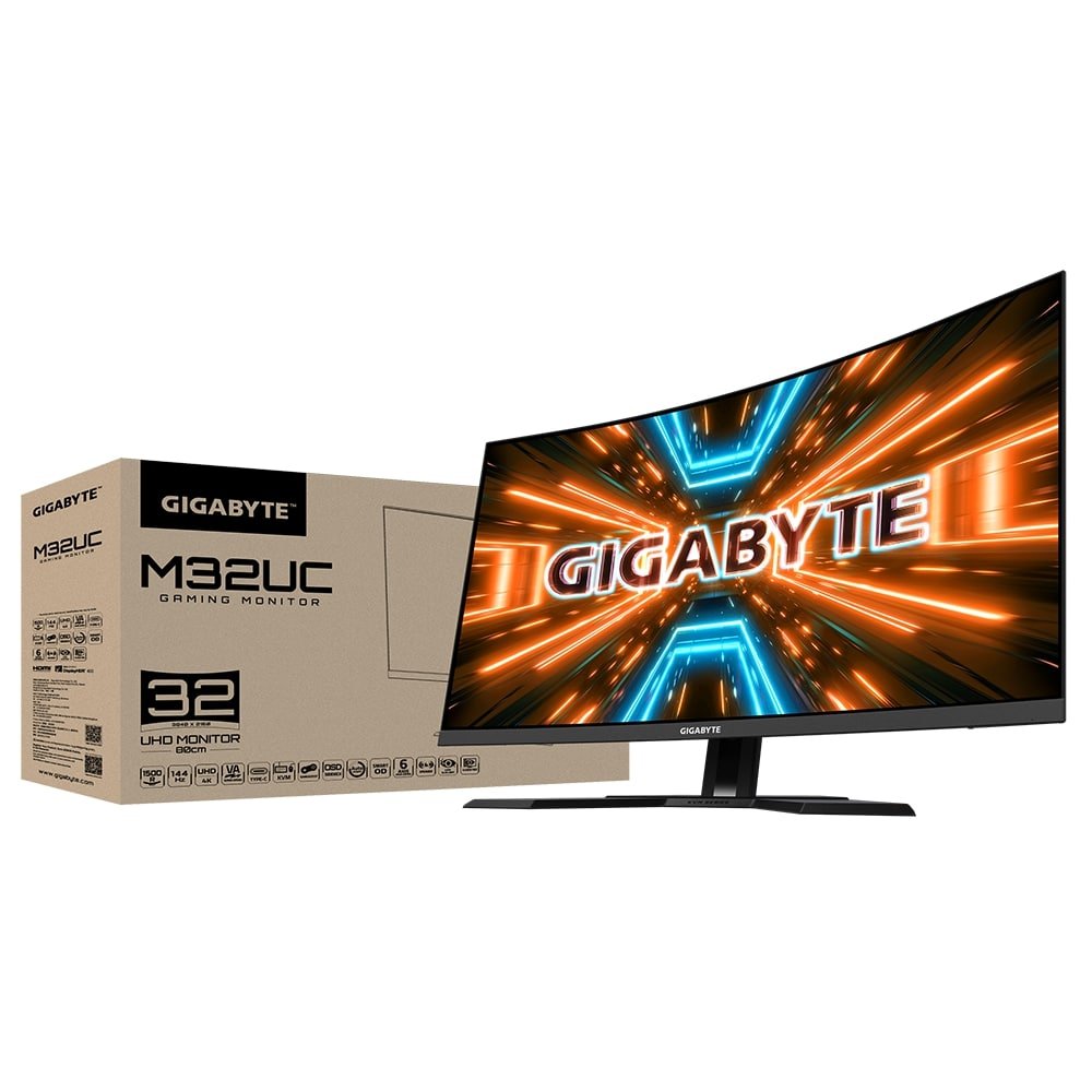 Gigabyte Gaming Monitor M32UC-EK 32 ", VA, UHD, 3840 x 2160, 16:9, 1 ms, 350 cd/m², Black, 144 Hz, HDMI ports quantity 2 - Image 8