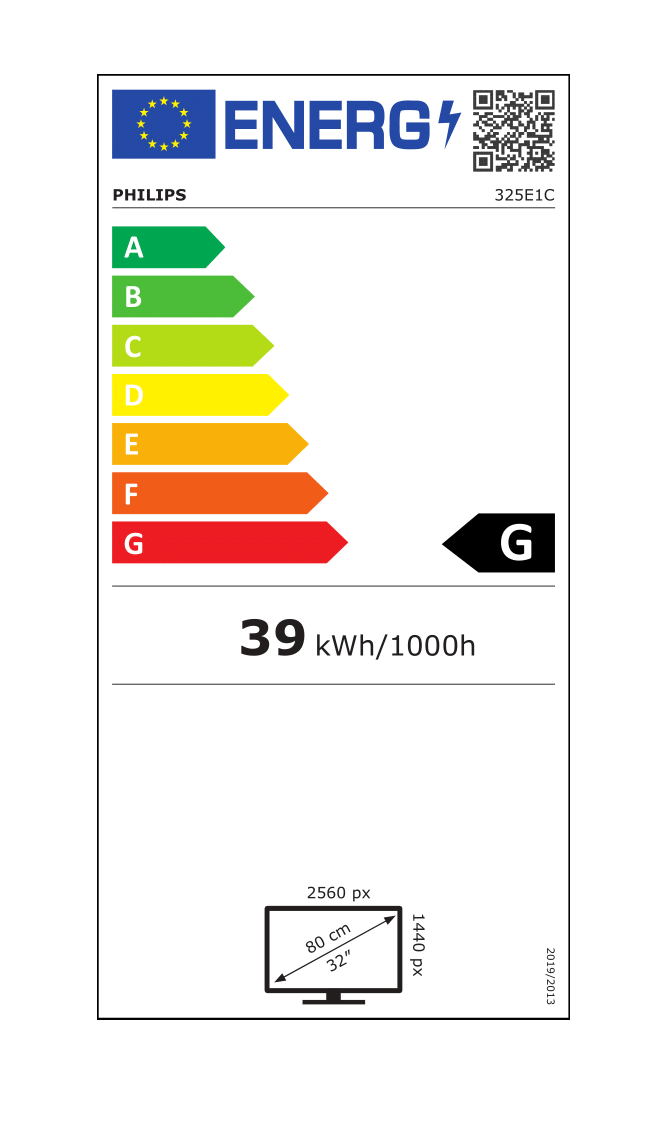 Philips 325E1C/00 31.5 ", VA, QHD, 16:9, 4 ms, 250 cd/m², Black - Image 5
