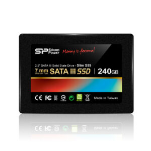 Silicon Power Slim S55 120 GB, SSD interface SATA, Write speed 420 MB/s, Read speed...