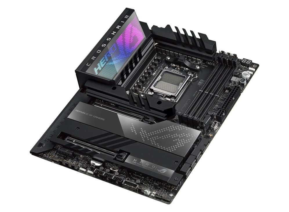 Asus ROG CROSSHAIR X670E HERO Processor family AMD, Processor socket AM5, DDR5 DIMM, Memory slots 4, Supported hard disk drive interfaces SATA, M.2, Number of SATA connectors 6, Chipset AMD X670, ATX - Image 6