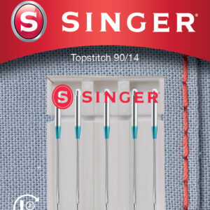 Singer Topstitch Needle 90/14 5PK Metalic Thread
